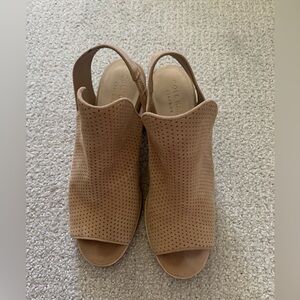 Cole Haan Tan Suede Mules